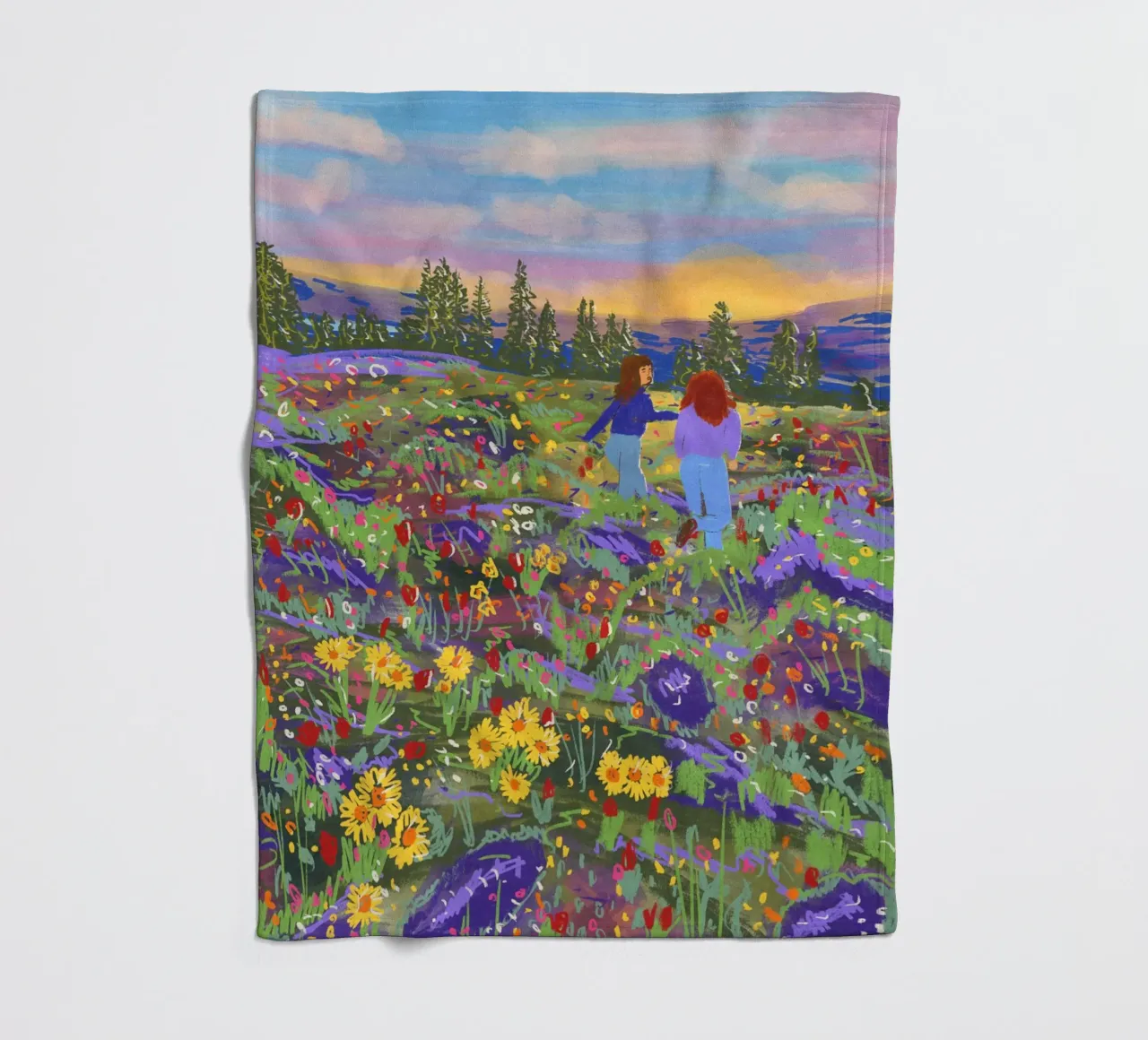 Vieni, ti faccio vedere una cosa! coperta in pile da Illustration Raissa Oltmanns