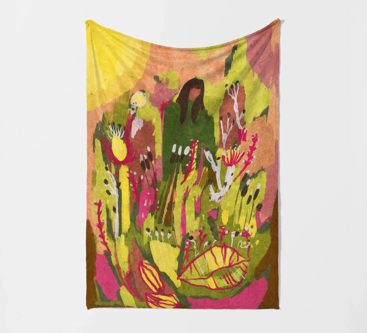 My Inner Garden coperta in pile da Illustration Raissa Oltmanns