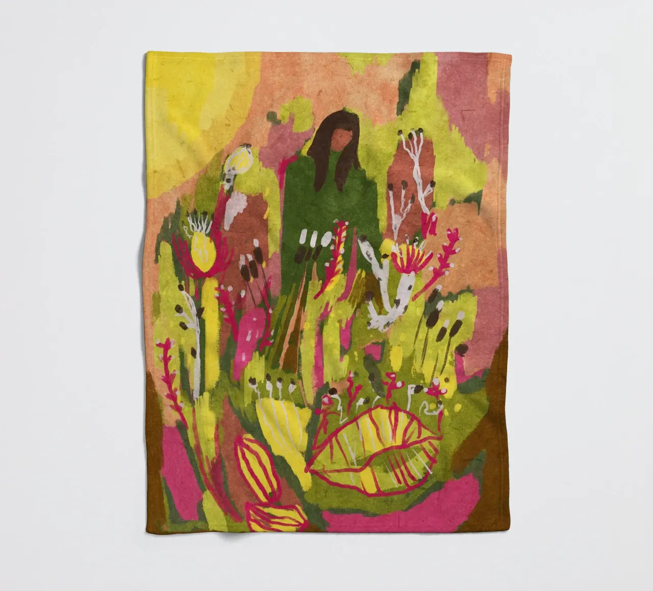 My Inner Garden coperta in pile da Illustration Raissa Oltmanns