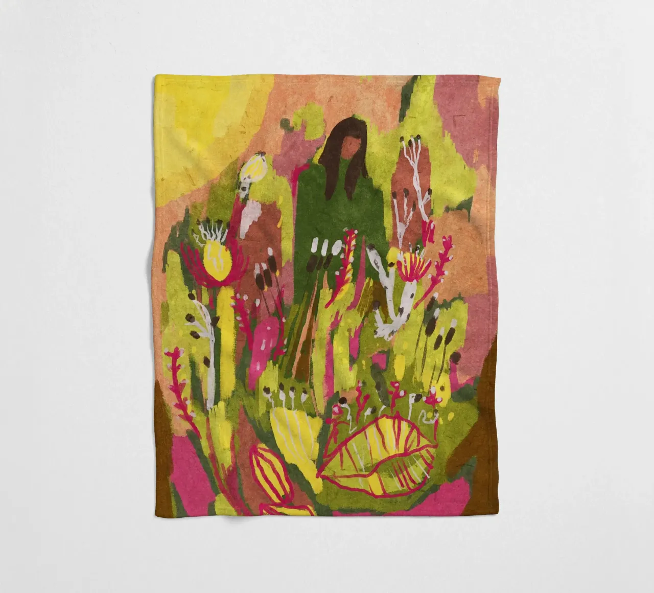 My Inner Garden coperta in pile da Illustration Raissa Oltmanns