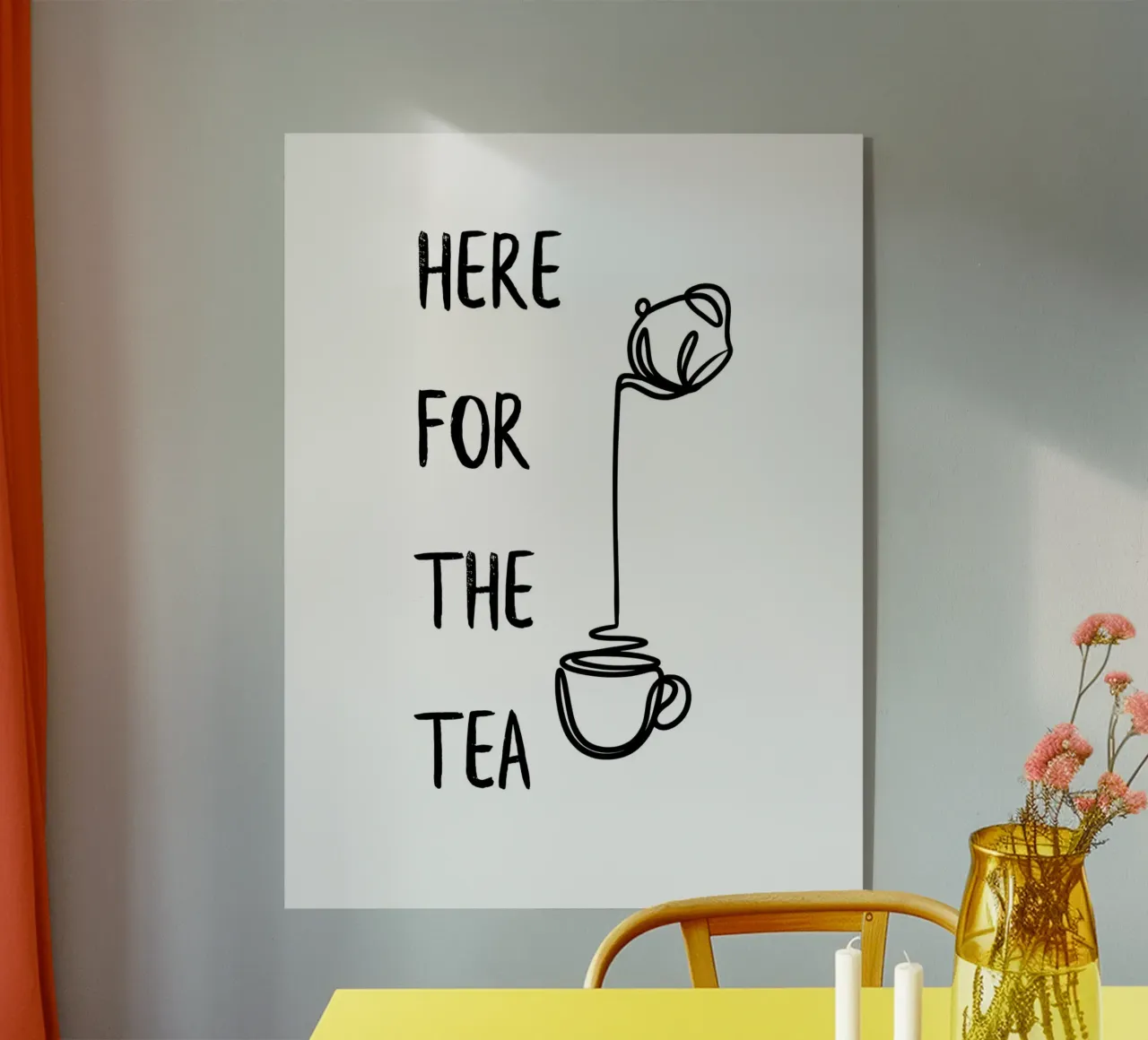 QUI PER IL TÈ plexiglass da ArtDesign by KBK