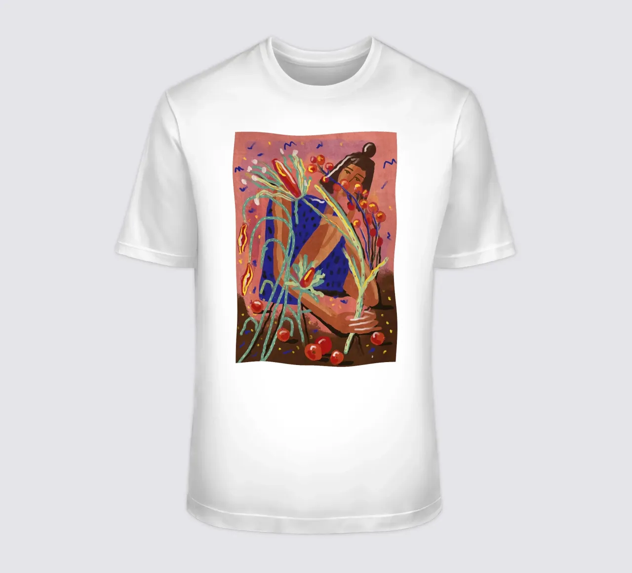 Raccogliere un fiore t-shirt da Illustration Raissa Oltmanns