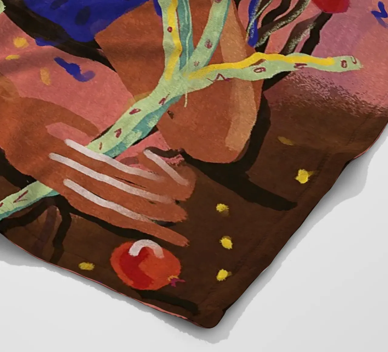Raccogliere un fiore coperta in pile da Illustration Raissa Oltmanns