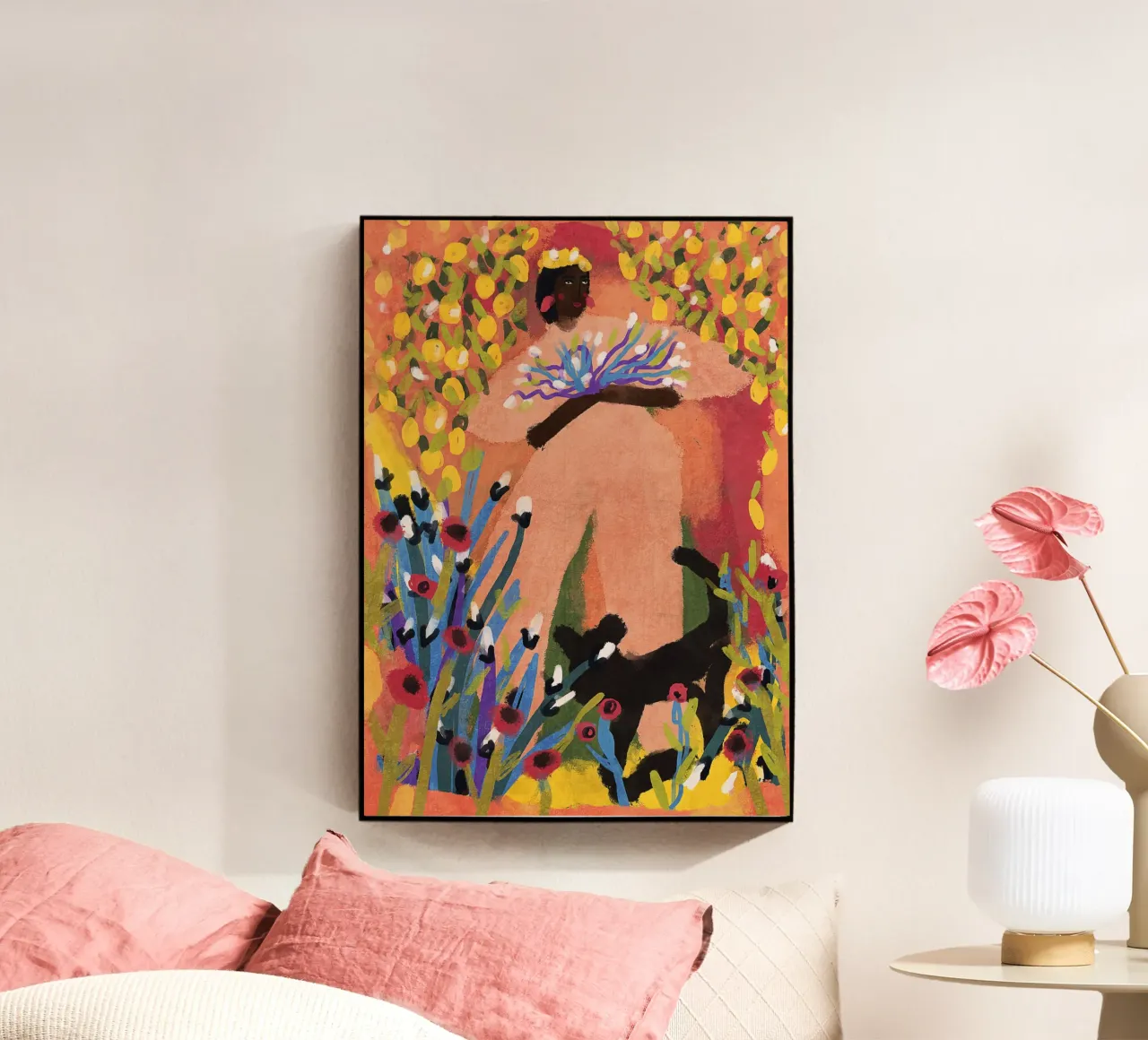 My Lemon Garden acrylic glass by Illustration Raissa Oltmanns