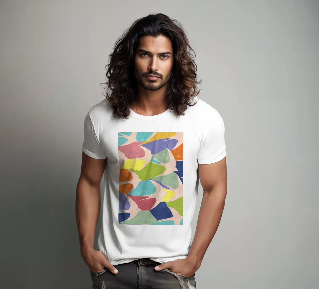 Uccelli astratti t-shirt da Illustration Raissa Oltmanns