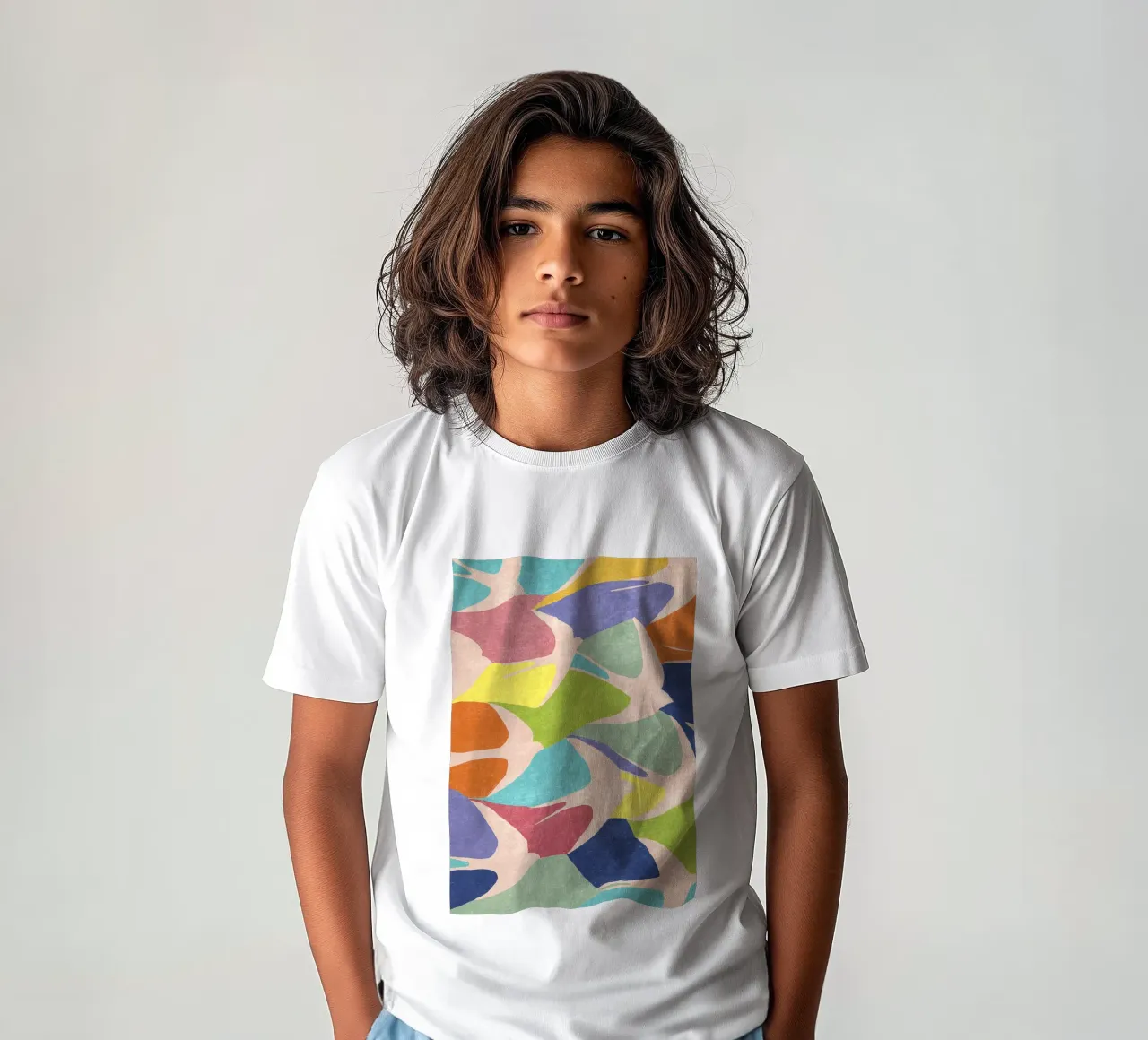 Abstract Birds kids t-shirt by Illustration Raissa Oltmanns