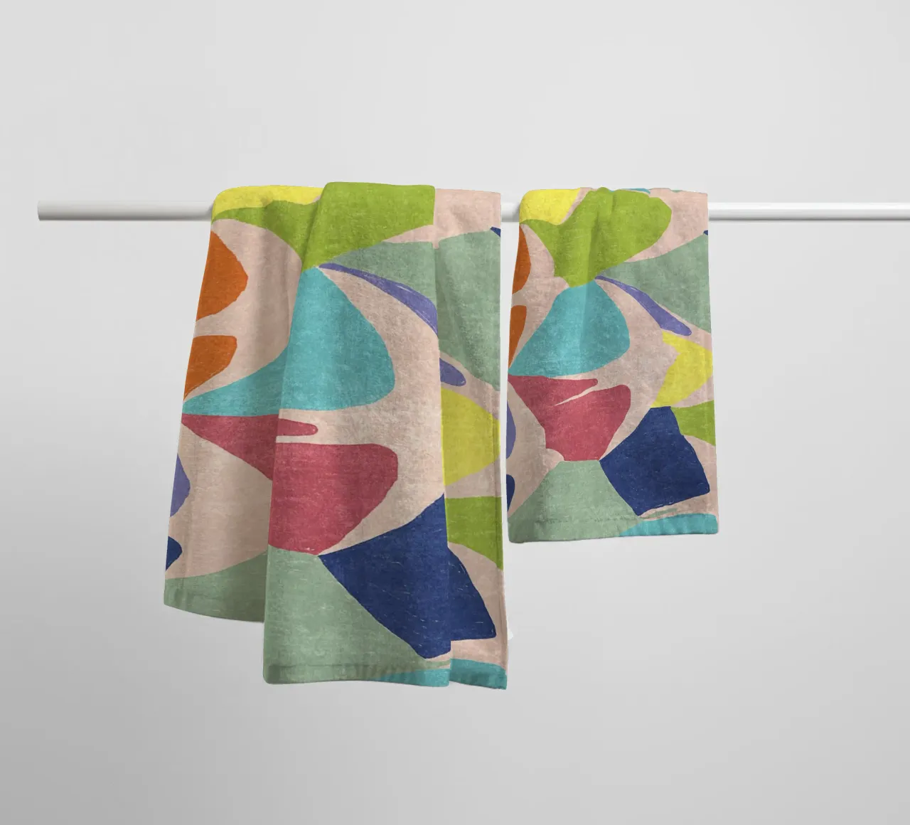 Pájaros abstractos toalla de baño de Illustration Raissa Oltmanns