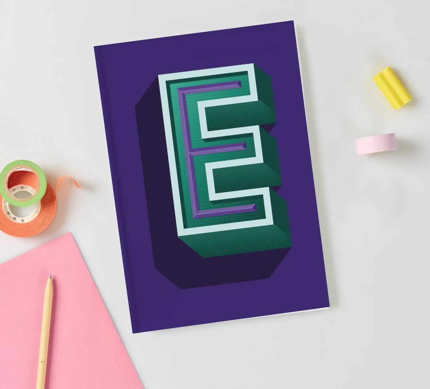 Lettre E notebook by Glettering