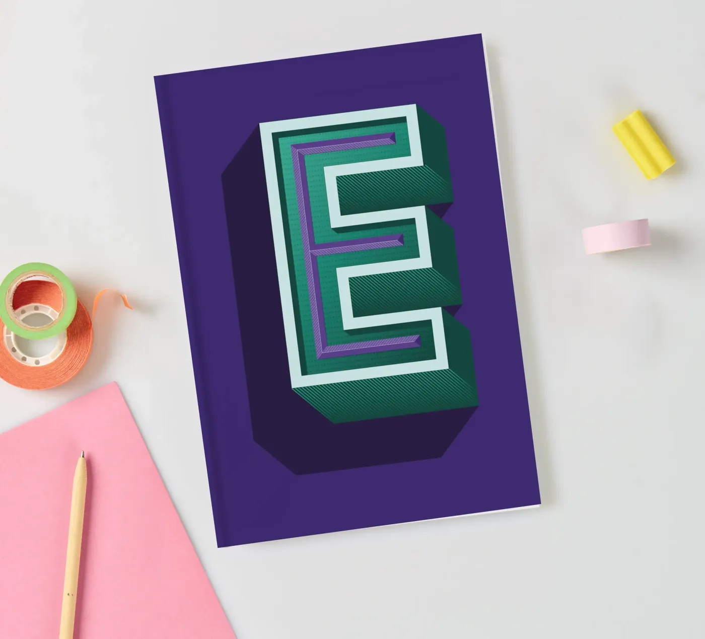 Lettre E notebook by Glettering