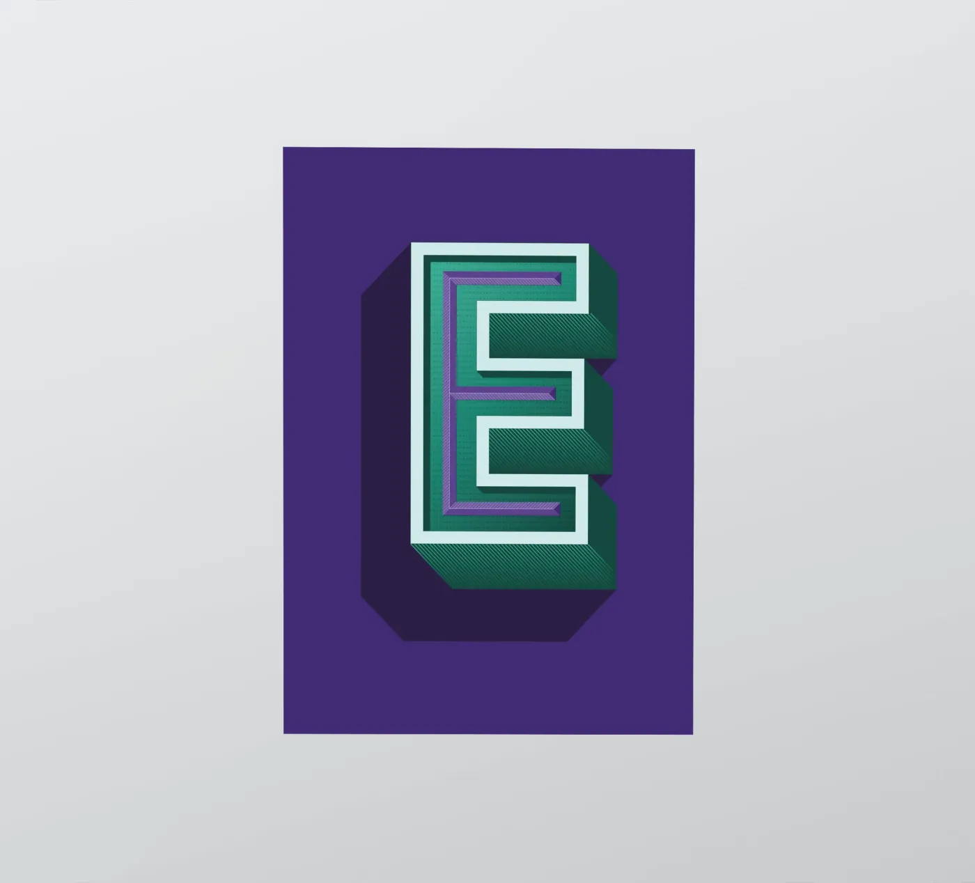 Lettre E sticker by Glettering