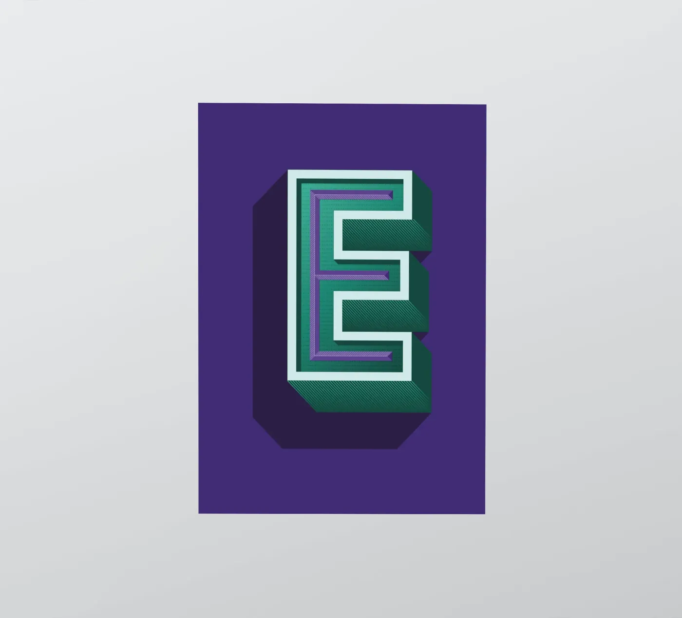 Lettre E sticker by Glettering