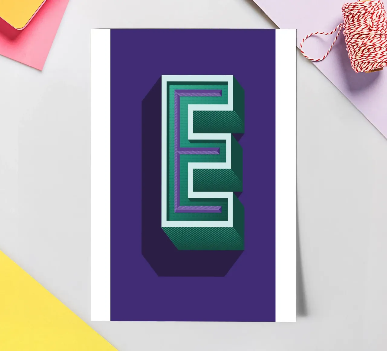 Lettre E sticker sheet by Glettering