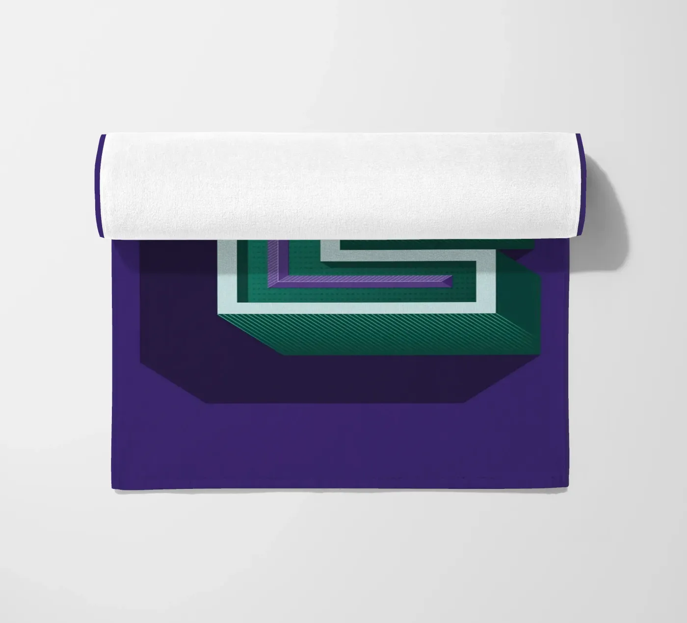 Lettre E telo mare da Glettering