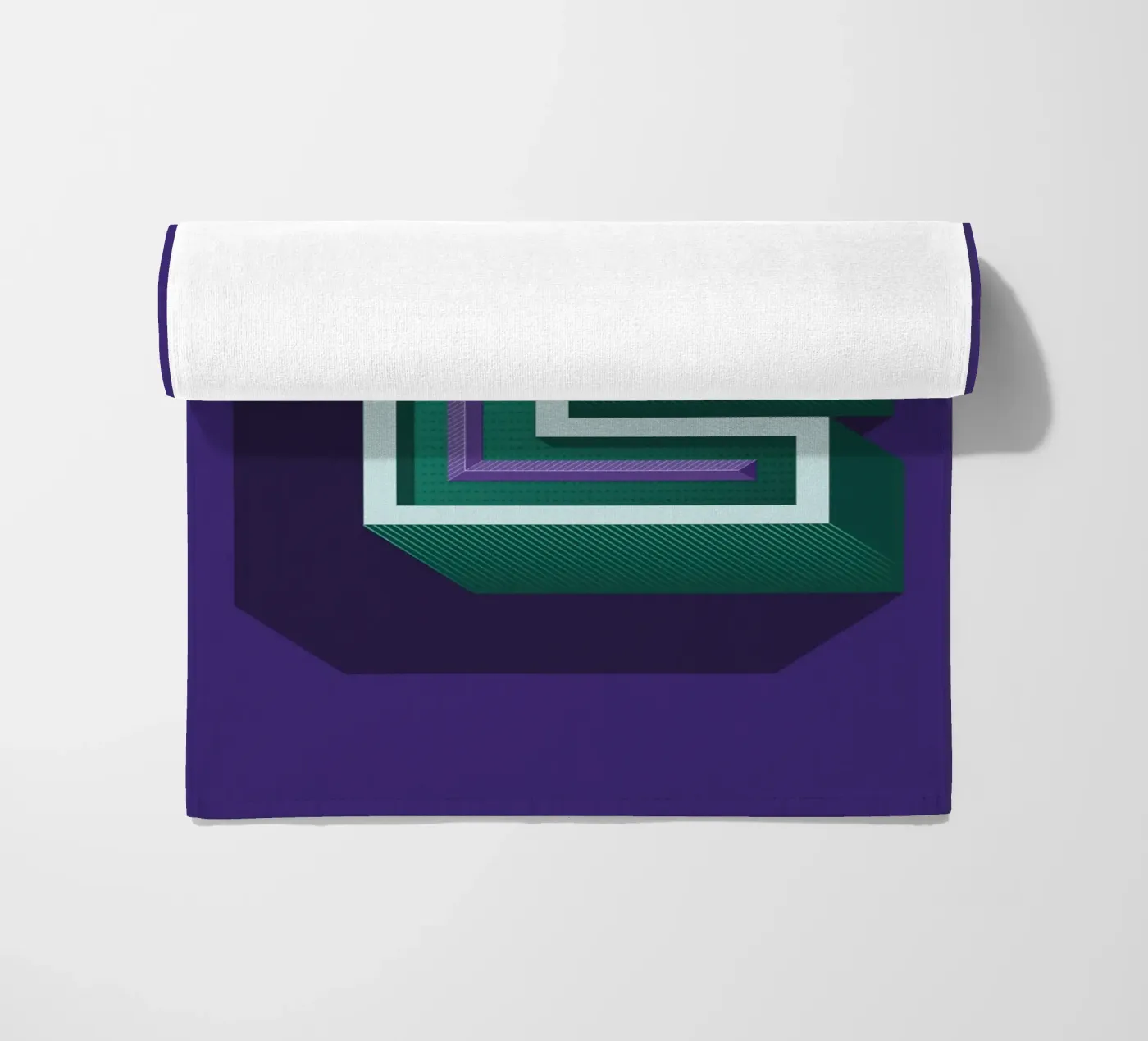 Lettre E telo mare da Glettering