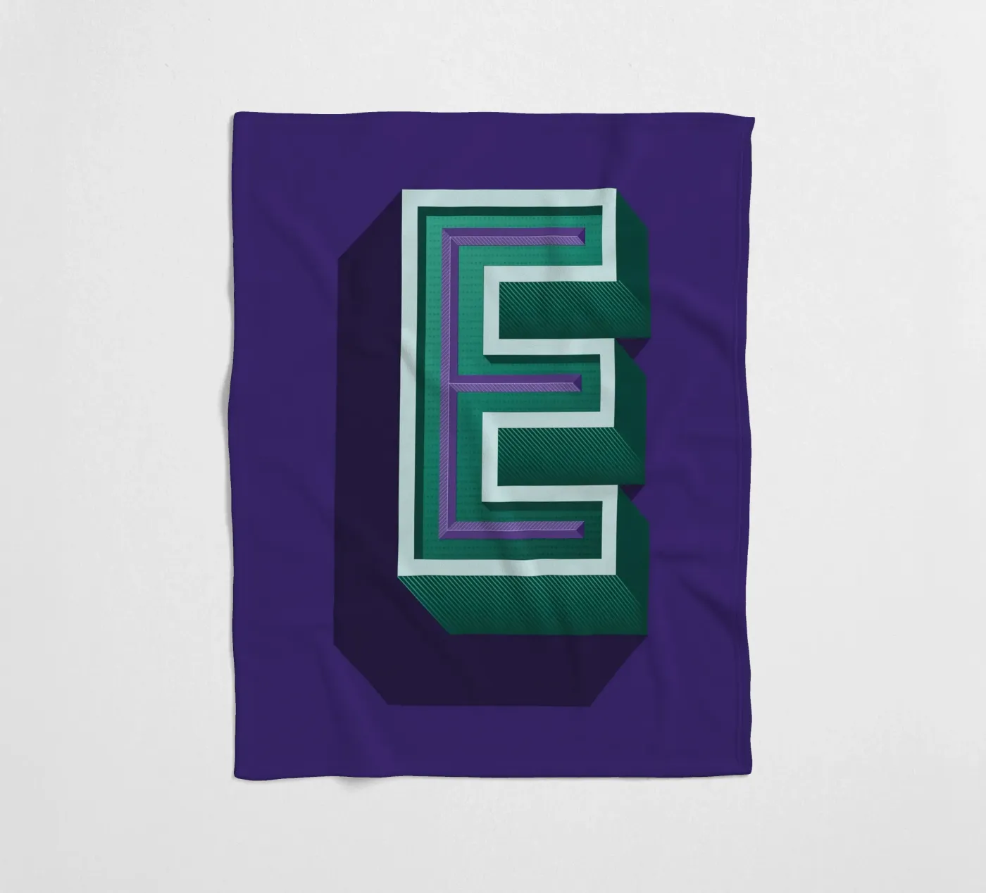 Lettre E Fleecedecke von Glettering