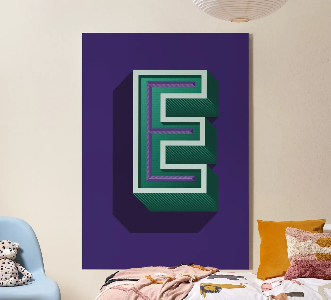 Lettre E plexiglas de Glettering