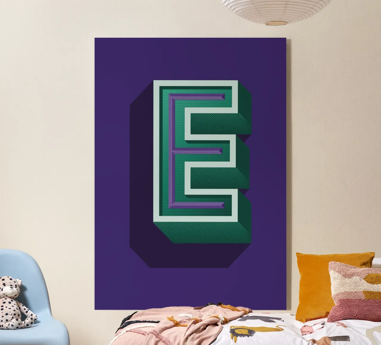 Lettre E plexiglass da Glettering