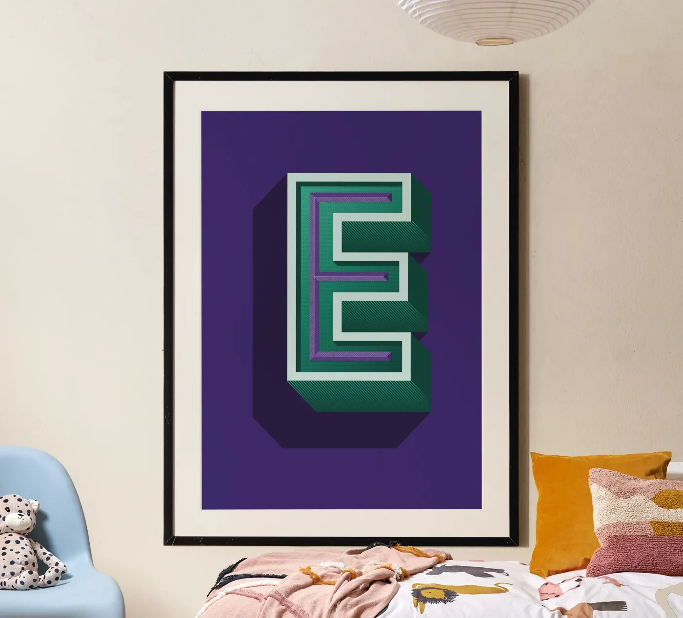 Lettre E poster by Glettering