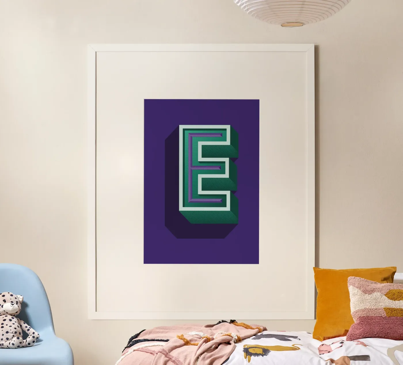 Lettre E Poster von Glettering