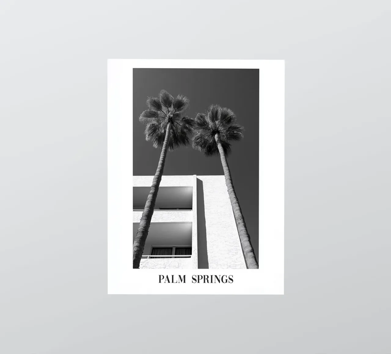 Palm Sprigs Black and White sticker by Carinaprint