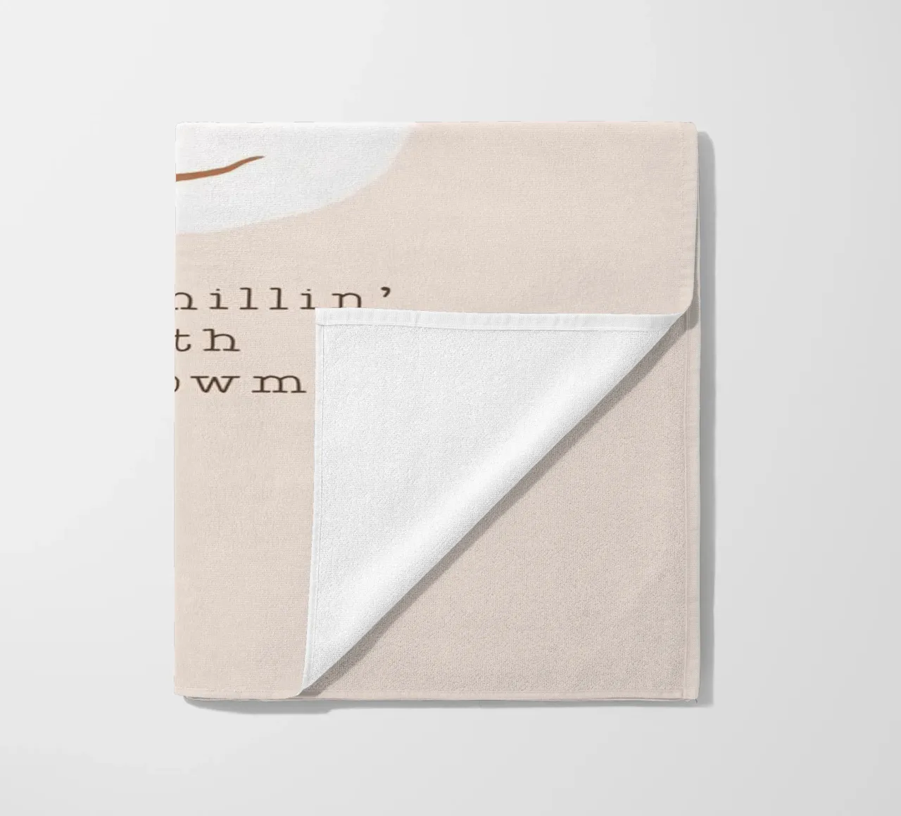 Blush - Rilassarsi con i miei amici delle nevi telo mare da Orara Studio