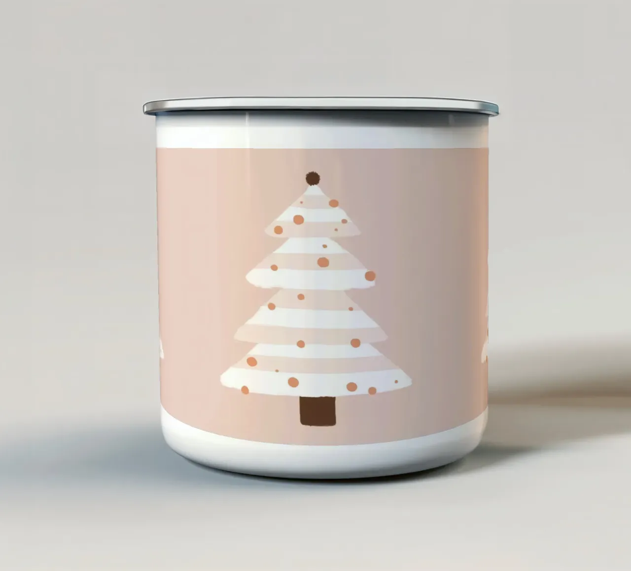 Albero di Natale Blush tazza in smalto da Orara Studio