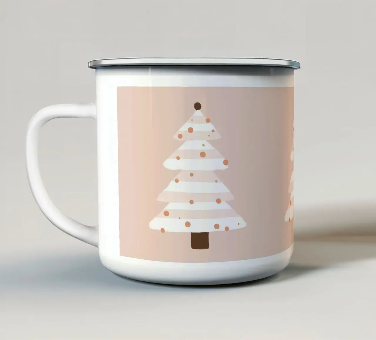 Albero di Natale Blush tazza in smalto da Orara Studio