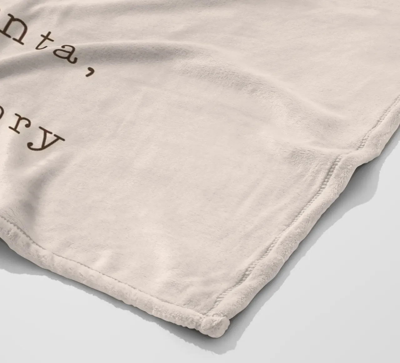 Blush Caro Babbo Natale È Una Lunga Storia coperta in pile da Orara Studio