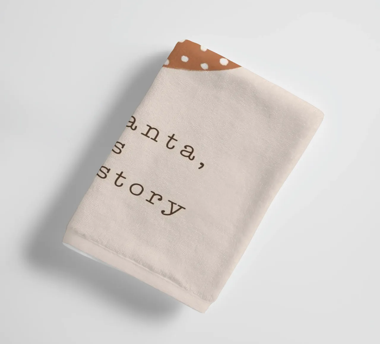 Blush Cher Père Noël C'est une longue histoire serviette de bain de Orara Studio