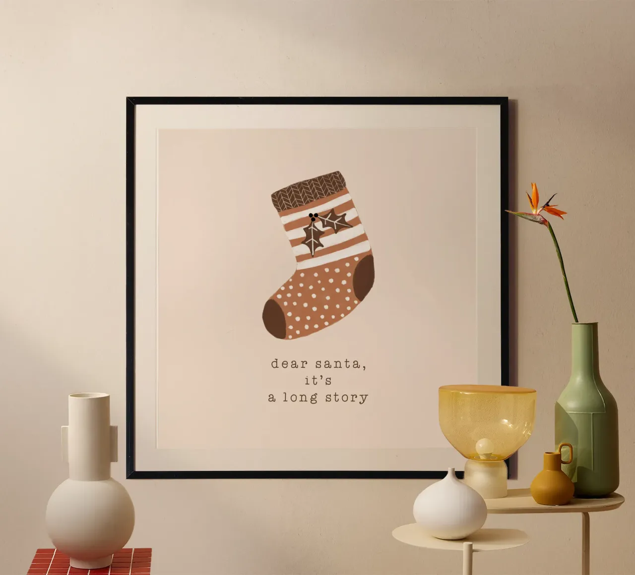 Blush Caro Babbo Natale È Una Lunga Storia carta hahnemühle da Orara Studio