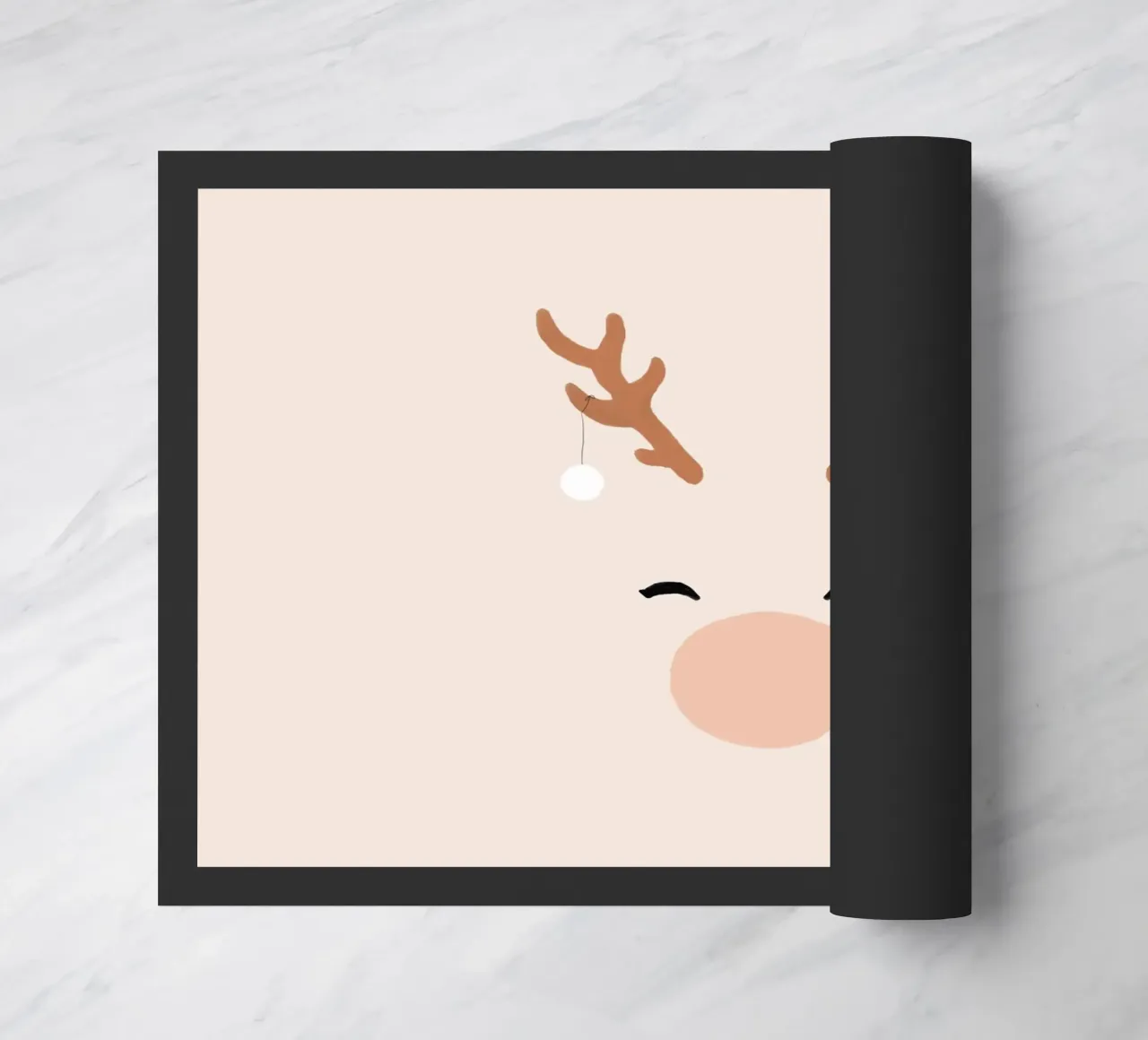 Cervi e fiori zerbino da Orara Studio