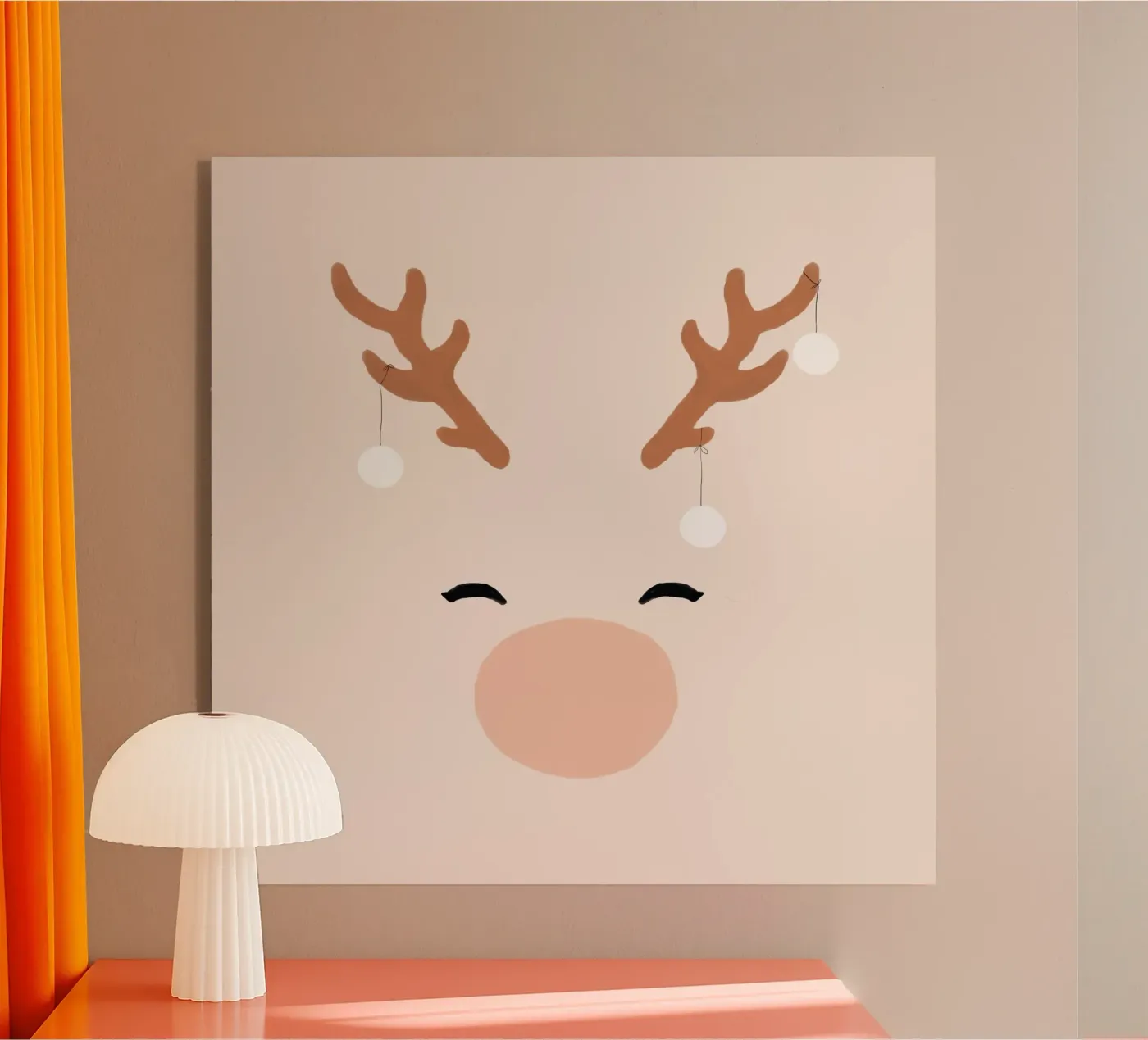 Blush Deer & Baubles plexiglass da Orara Studio