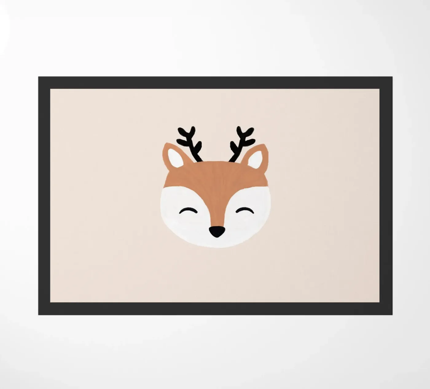 Blush Deer doormat by Orara Studio