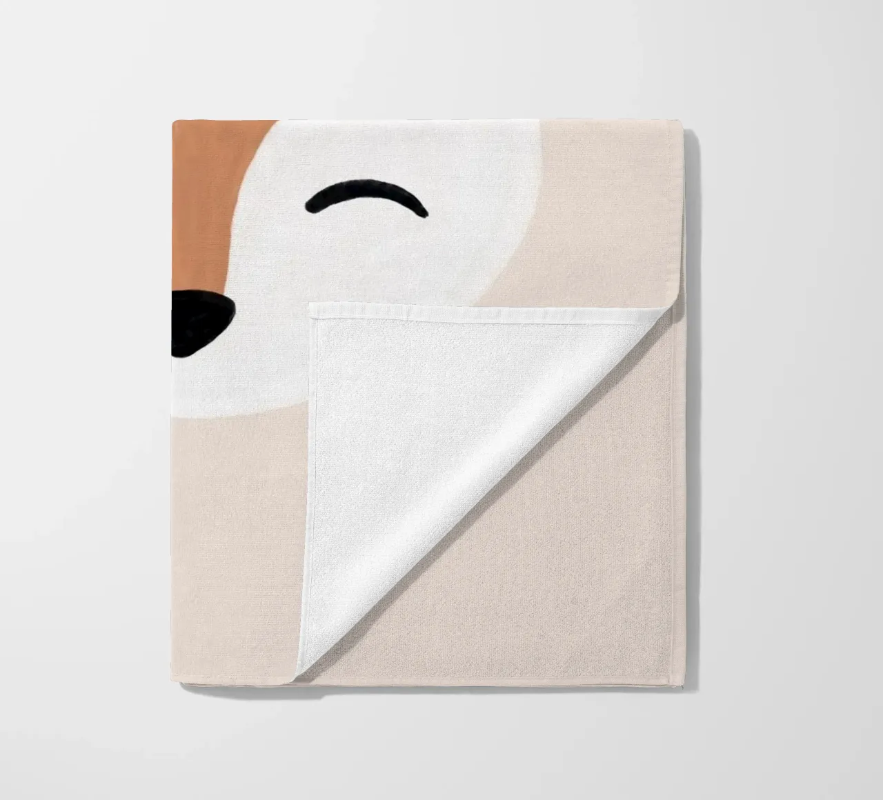 Cervo di colore rosso telo mare da Orara Studio