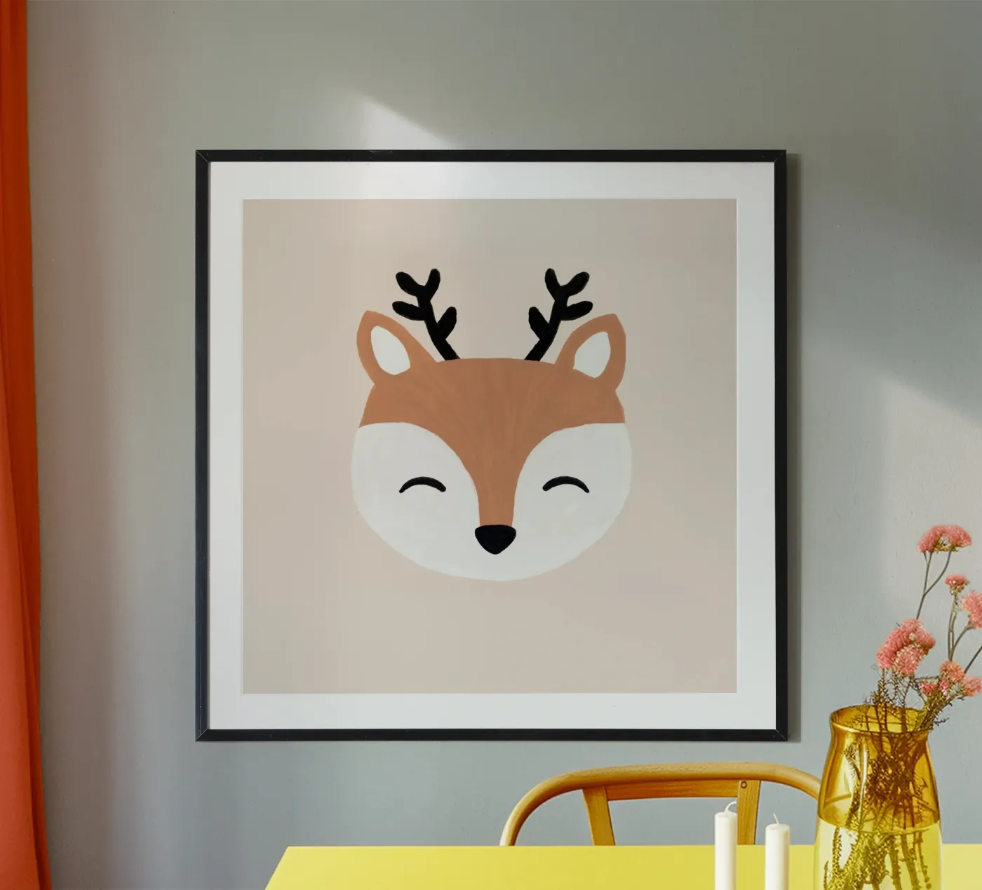 Blush Deer poster de Orara Studio