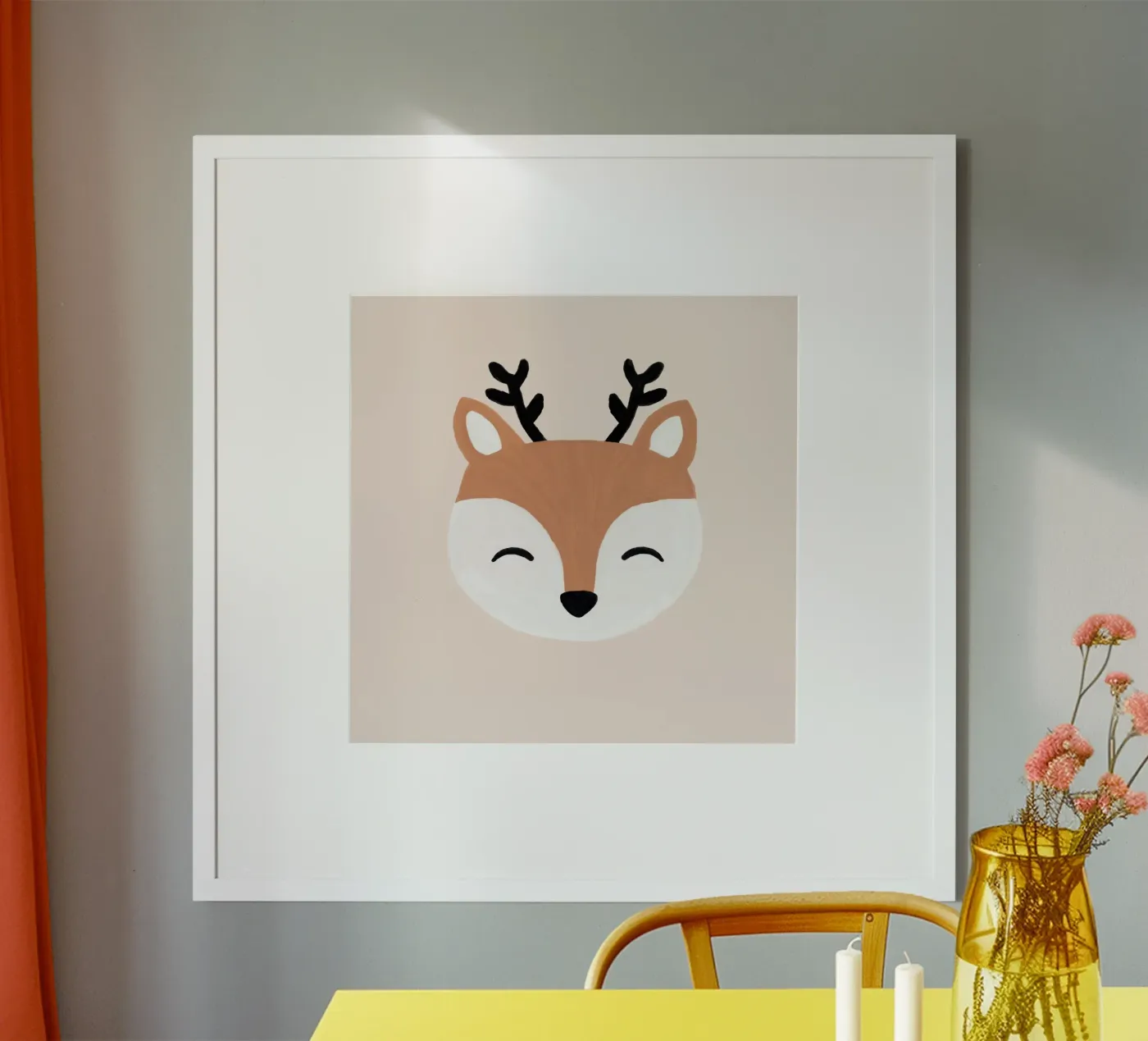 Blush Deer poster de Orara Studio