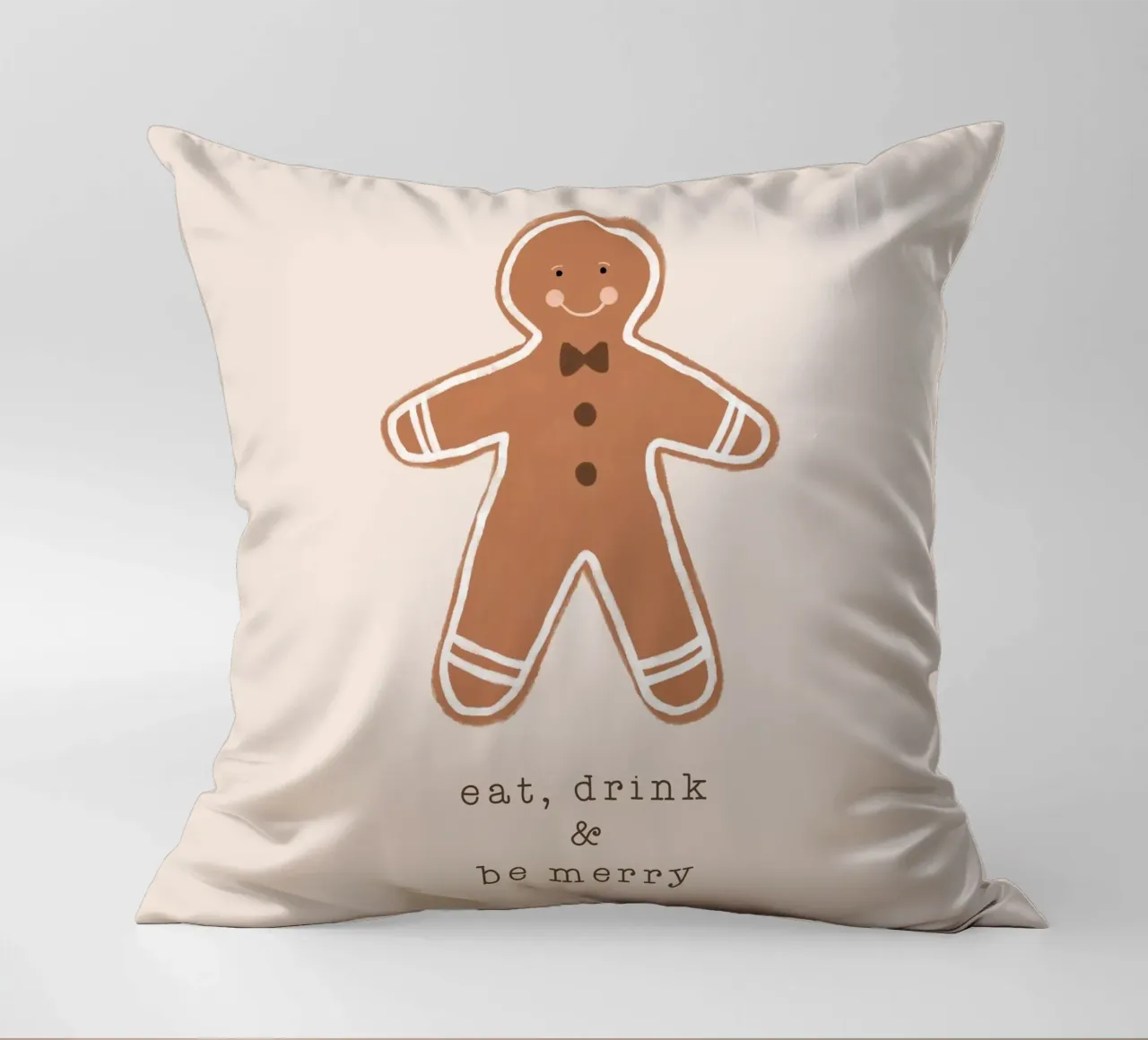 Blush Mangiare, bere ed essere felici cuscino da Orara Studio