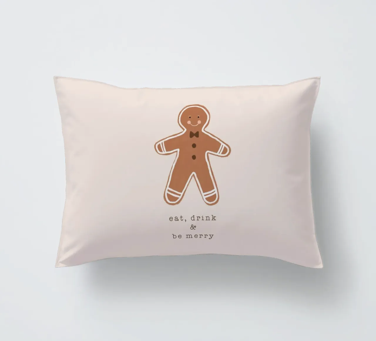 Blush Mangiare, bere ed essere felici cuscino da Orara Studio