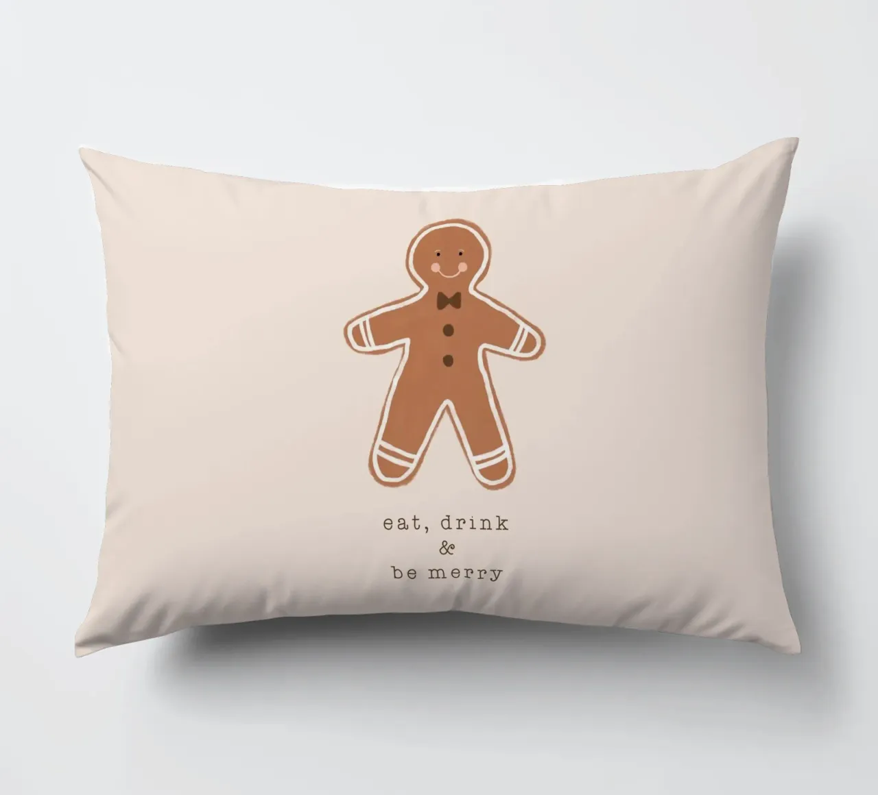 Blush Mangiare, bere ed essere felici cuscino da Orara Studio