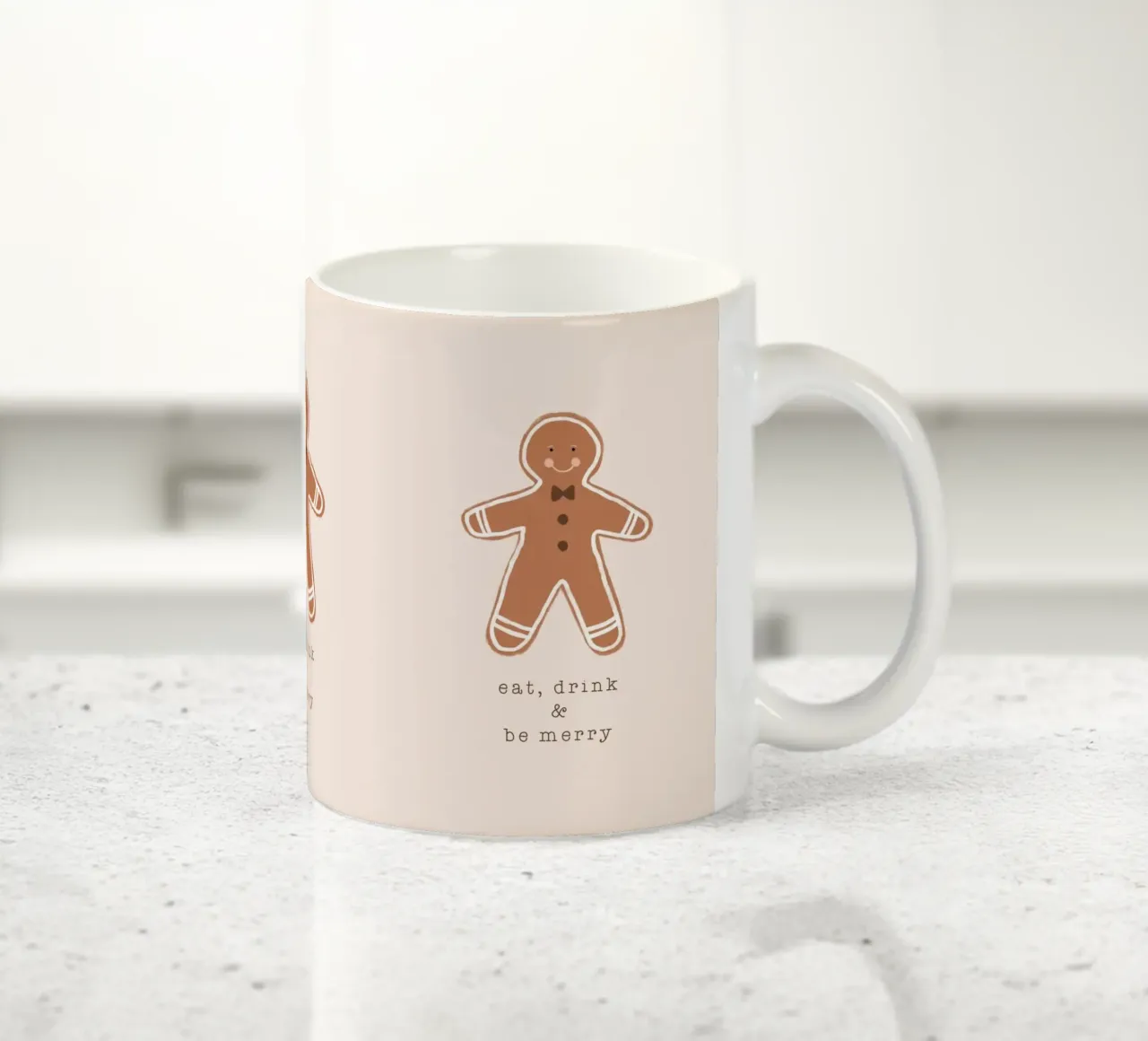 Blush Mangiare, bere ed essere felici tazza in ceramica da Orara Studio