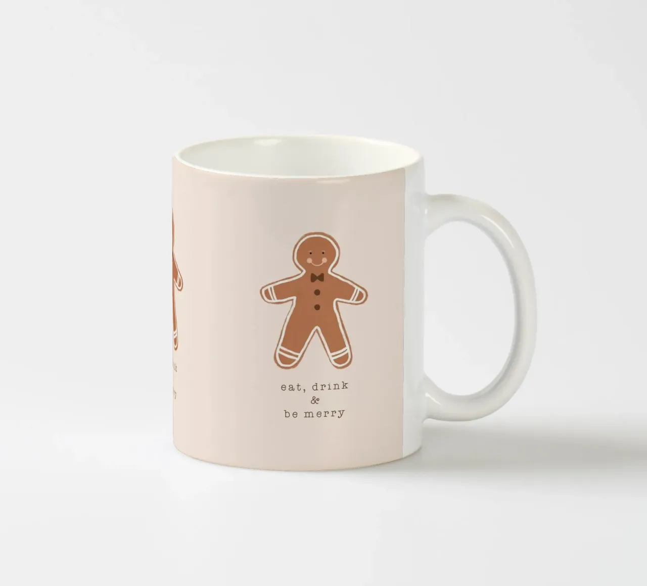 Blush Mangiare, bere ed essere felici tazza in ceramica da Orara Studio
