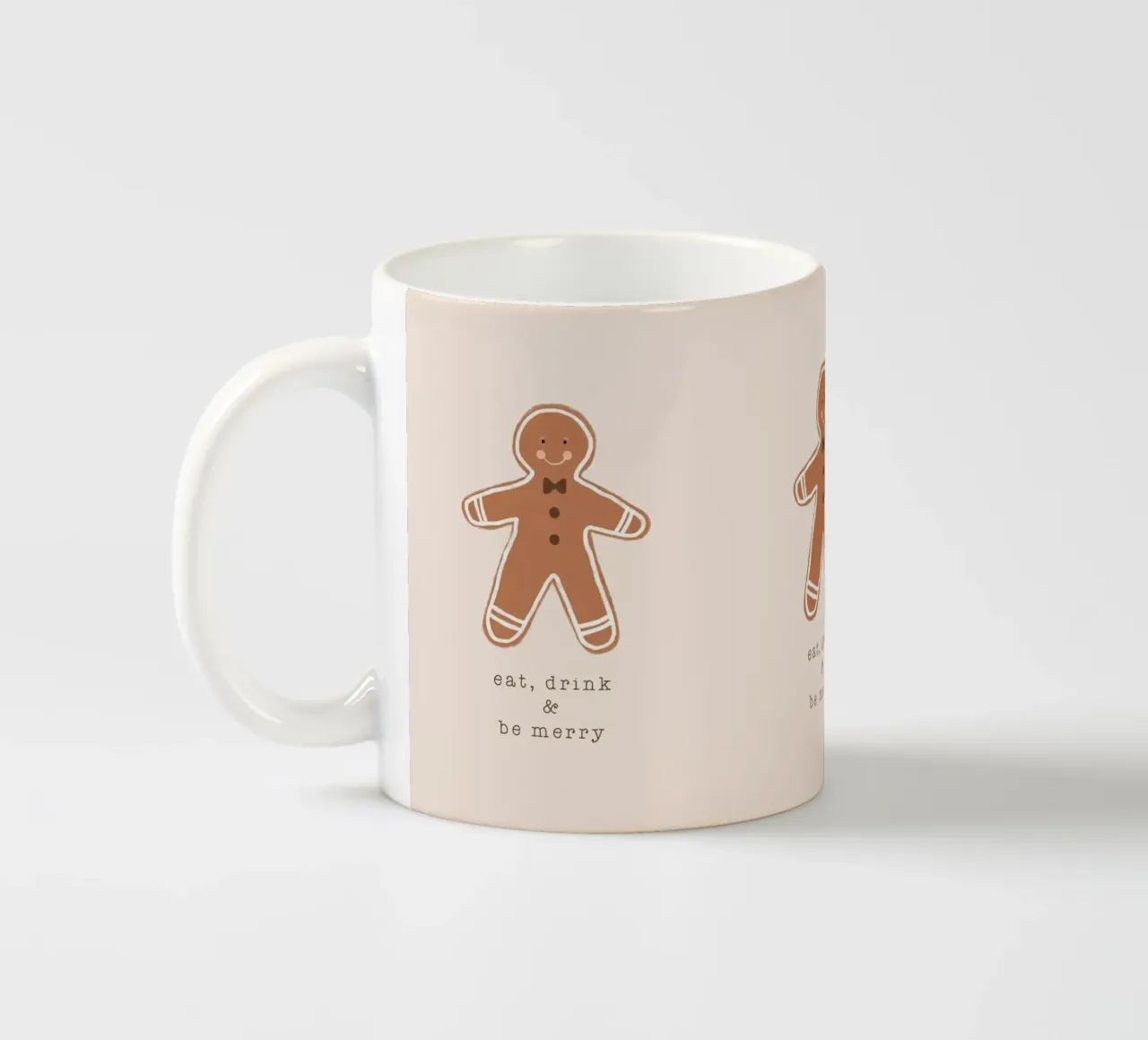 Blush Mangiare, bere ed essere felici tazza in ceramica da Orara Studio