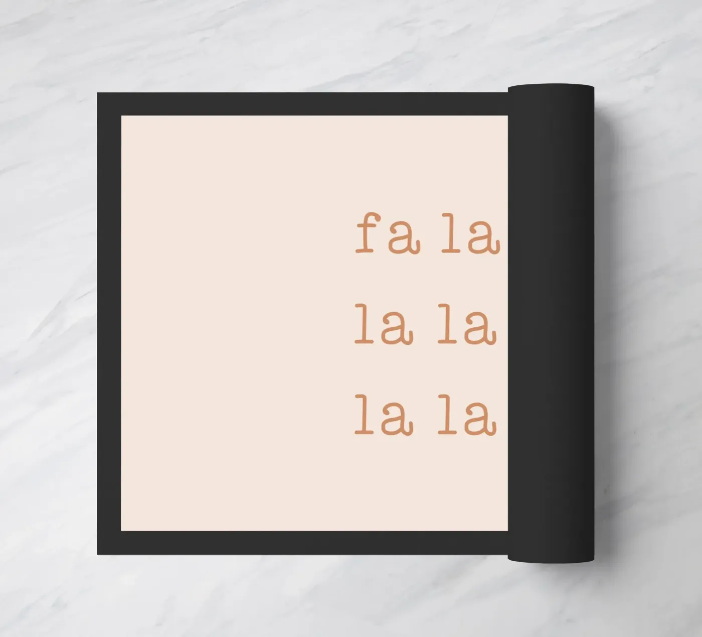 Blush Fa La La doormat by Orara Studio