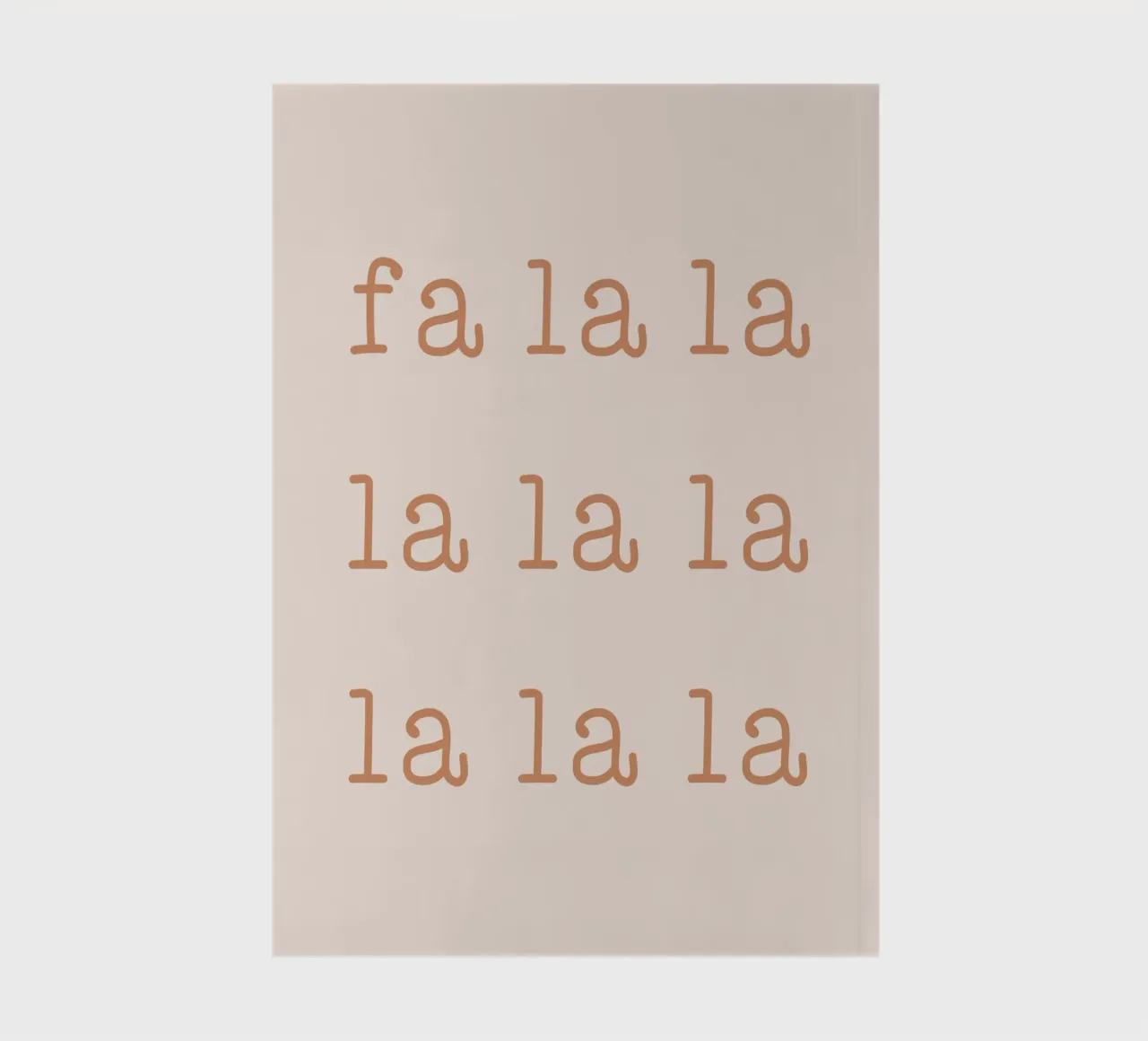 Blush Fa La La notebook by Orara Studio