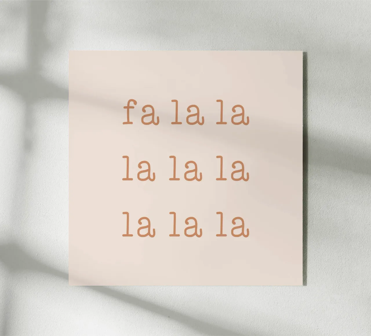 Blush Fa La La plexiglass da Orara Studio