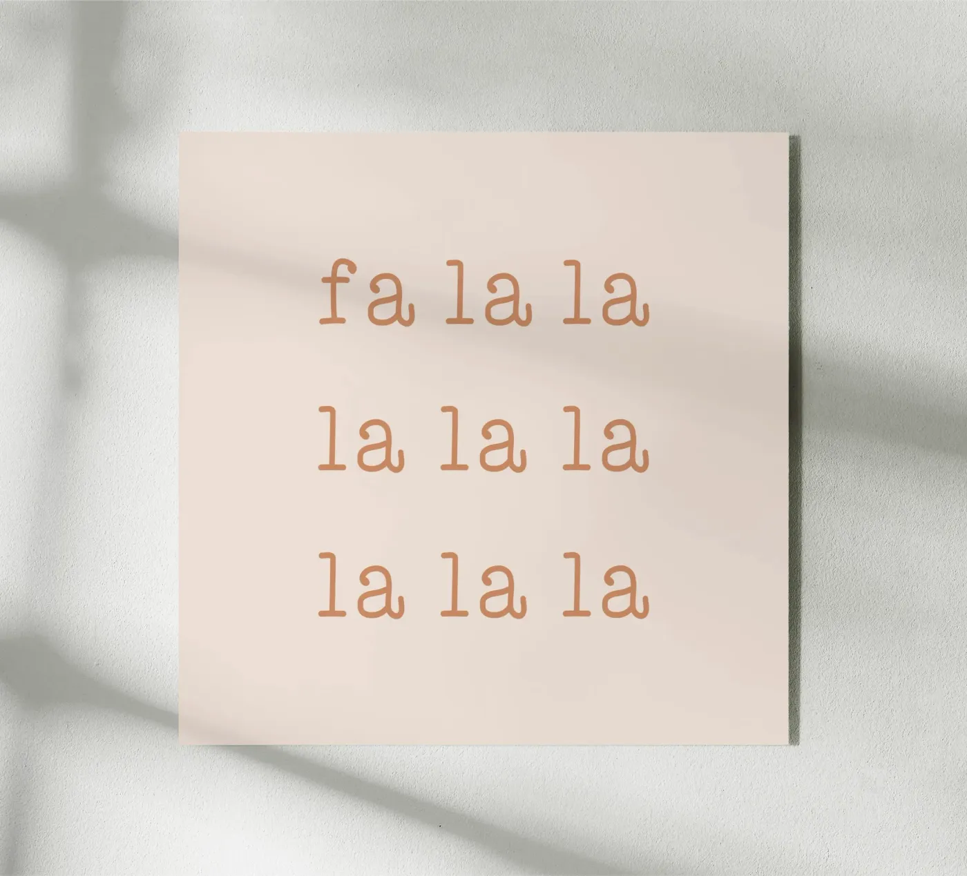 Blush Fa La La plexiglass da Orara Studio