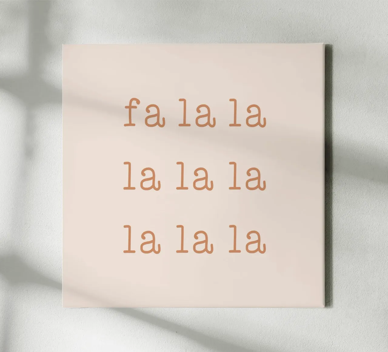 Blush Fa La La canvas by Orara Studio
