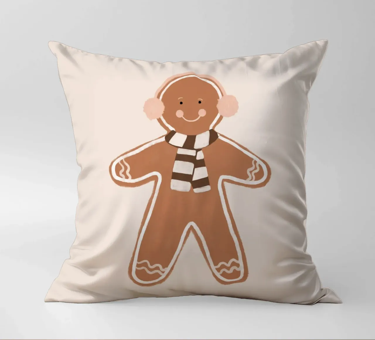 Omino di pan di zenzero II cuscino da Orara Studio