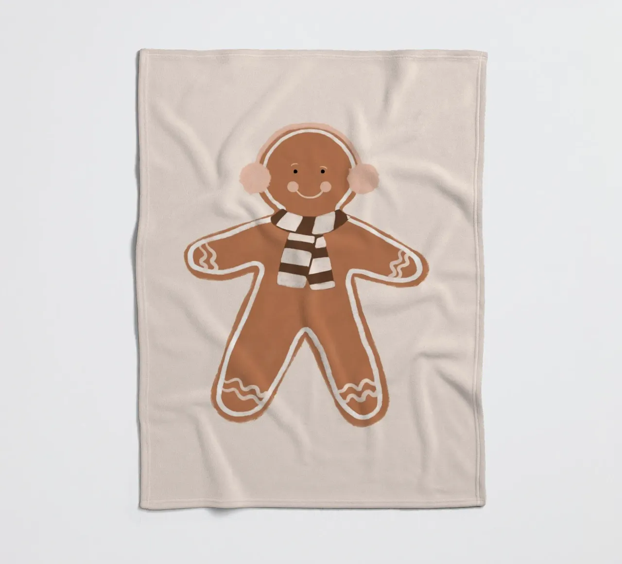 Omino di pan di zenzero II coperta in pile da Orara Studio