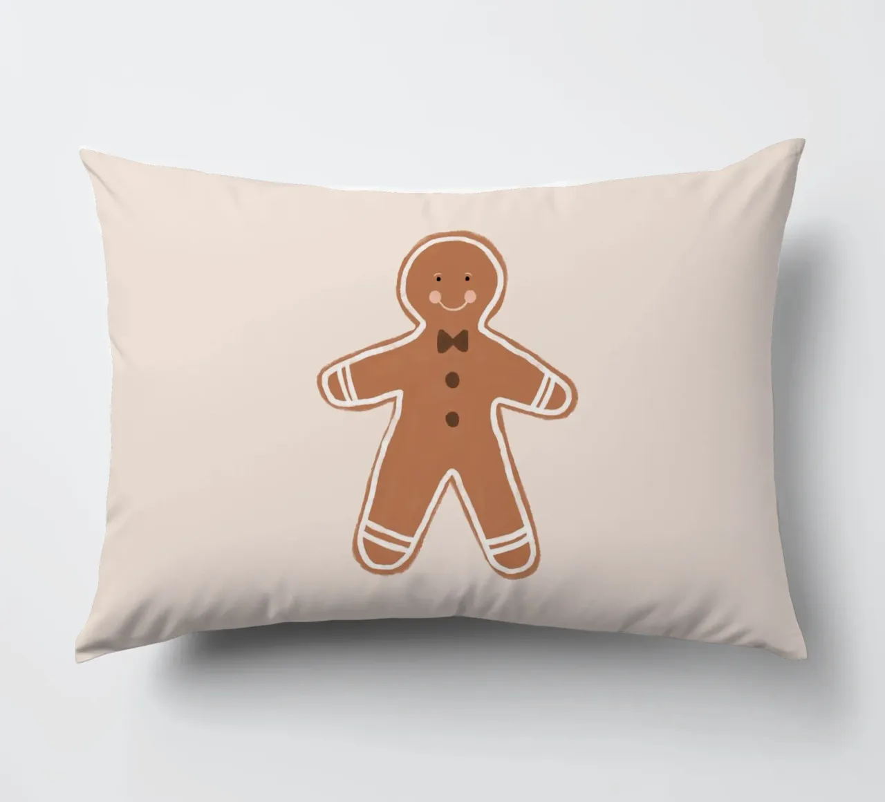 Omino di Pan di Zenzero Blush cuscino da Orara Studio
